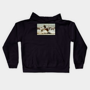 Zebra Fight Kids Hoodie